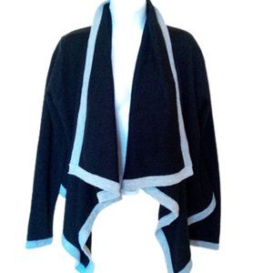 ---  Dark Blue Navy Hi Low Cardigan Size Small